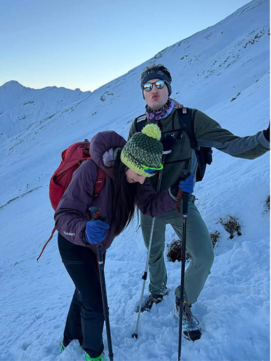 Conca ha affrontato l'escursione dopo tre ore di bici al mattino (immagine Instagram)