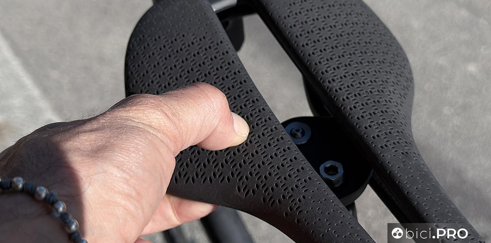 La sella Trek con la tecnologia AirLoom, stampo 3D reticolare