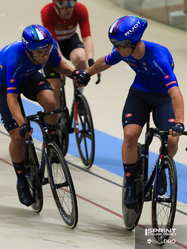 Juan David Sierra e Davide Stella, madison, mondiali pista 2025, Santiago del Cile