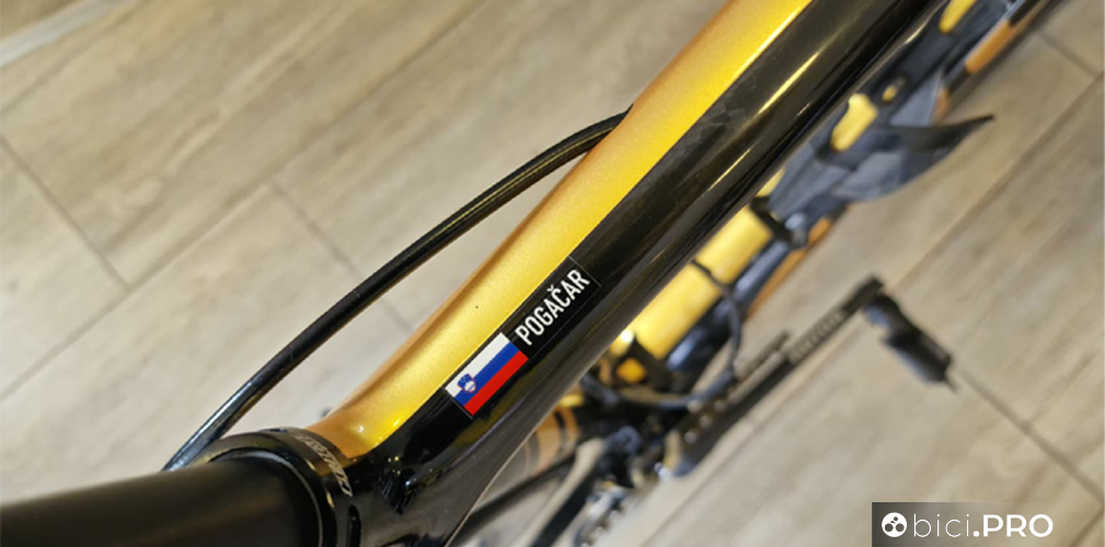 Tadej Pogacar nel 2018 ha vinto il Tour de l'Avenir con una bici Gusto