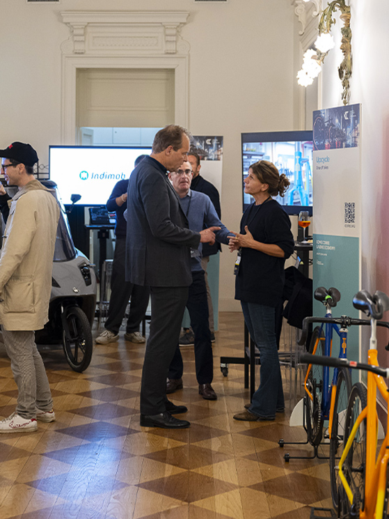 Come Corre la Bike Economy: un momento di scambio fra operatori del settore (foto Antinori)
