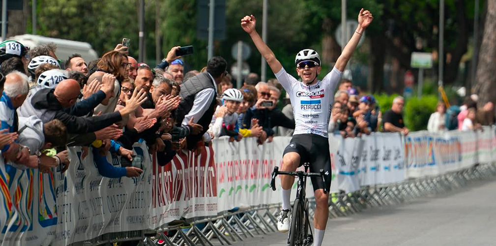 A Roma la vittoria di Alesiani al GP Liberazione (foto Simone Lombi)