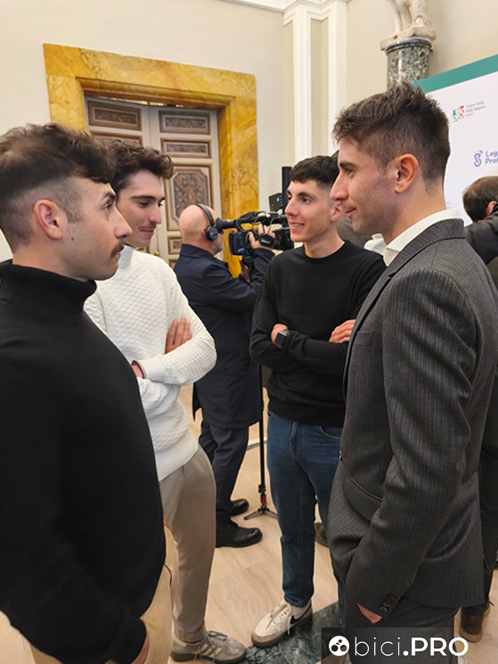 I primi quattro della Coppa Italia delle Regioni: Scaroni che ha vinto, poi Velasco secondo, terzo Ulissi e quarto iganzoli