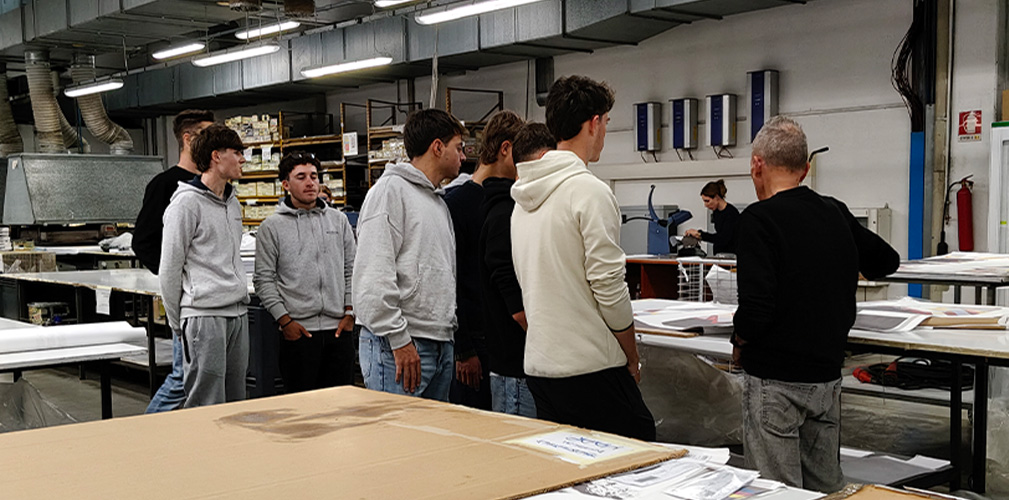 Il primo passo della Nalini Academy è stato far conoscere ai corridori del Sissio Team le strutture dell'azienda