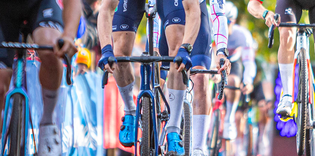 Una Orbea Orca (da strada) sul gradino più alto del podio nel cx