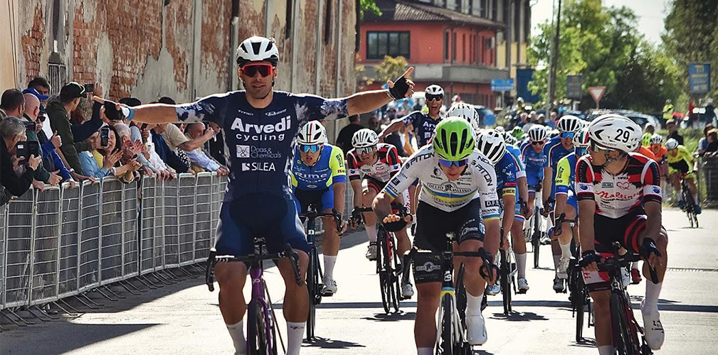 Nel 2025 una vittoria di prestigio su strada, il successo in aprile alla Coppa Ardigo di Pessina Cremonese (foto FB)