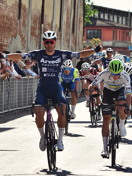 Nel 2025 una vittoria di prestigio su strada, il successo in aprile alla Coppa Ardigo di Pessina Cremonese (foto FB)