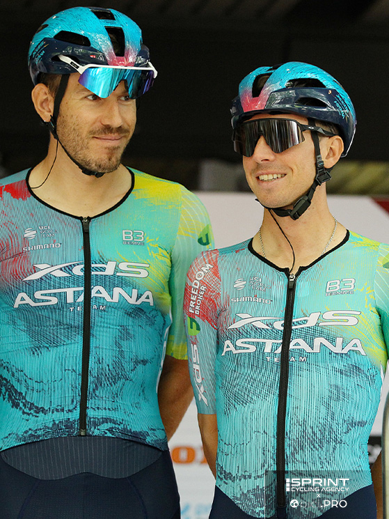 Qui con Ballerini. Fortunato ha contribuito attivamente all'ottima stagione dell'XDS Astana