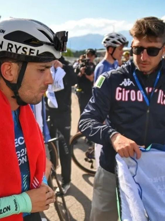 Modolo è molto legato a Vendrame, uno dei pochi ciclisti rimasti nella sua zona (foto FIlippo Mazzullo)