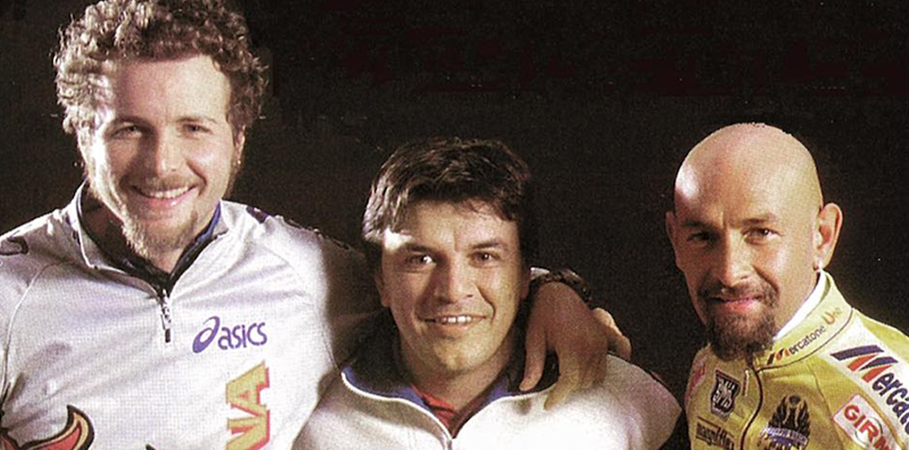 Pantani, Borra e Jovanotti: quando il cantante non era ancora star e si avvicinava al campione in punta dei piedi (immagine Facebook/Fisiology)