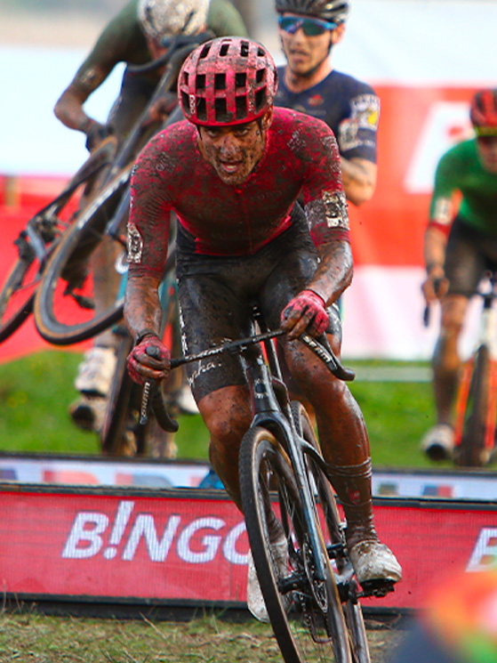 Agostinacchio ha perso terreno per un errore in partenza, poi ha rimontato con caparbietà (foto A. Di Donato)