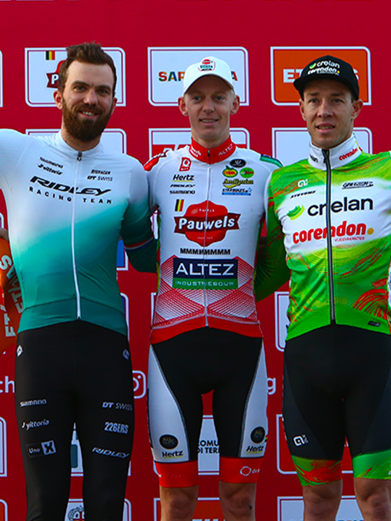 Vanthourenhout aveva già vinto la Coppa in Italia, sulla neve di Vermiglio (foto A. Di Donato)