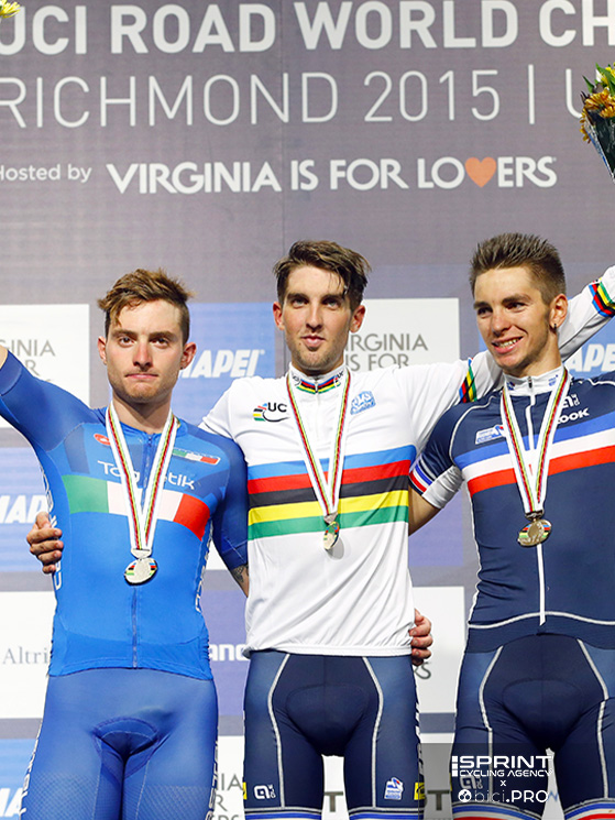 Campionati del mondo 2015, Richmond, Simone Consonni, Kevin LEdanois, Anthony Turgis