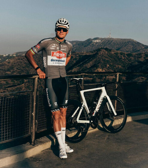 Mathieu Van der Poel, vacanze 2025, California (immagine Instagram)