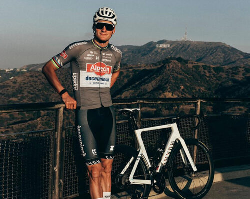 Mathieu Van der Poel, vacanze 2025, California (immagine Instagram)