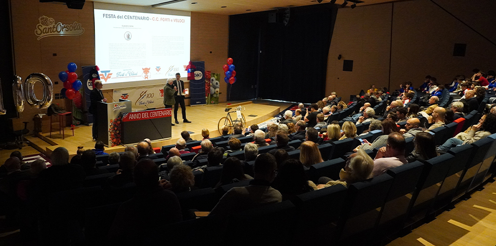 I festeggiamenti per i 100 anni del Forti e Veloci pressol'Auditorium    Sant'Orsola di Cirè di Pergine