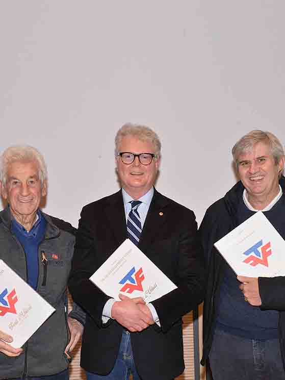 Remo Mosna, Diego Nart, e Giovanni Giovannini: le foto, i testi e l'impaginazione del libro sui 100 anni