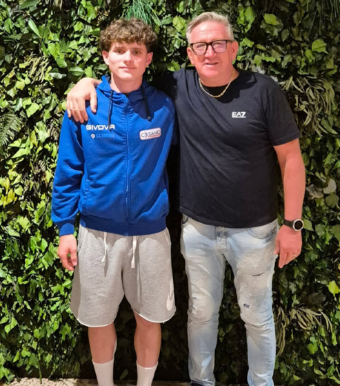 A destra Giuseppe Di Fresco e al suo fianco Riccardo Del Cucina, Team Casano Stabbia 2025