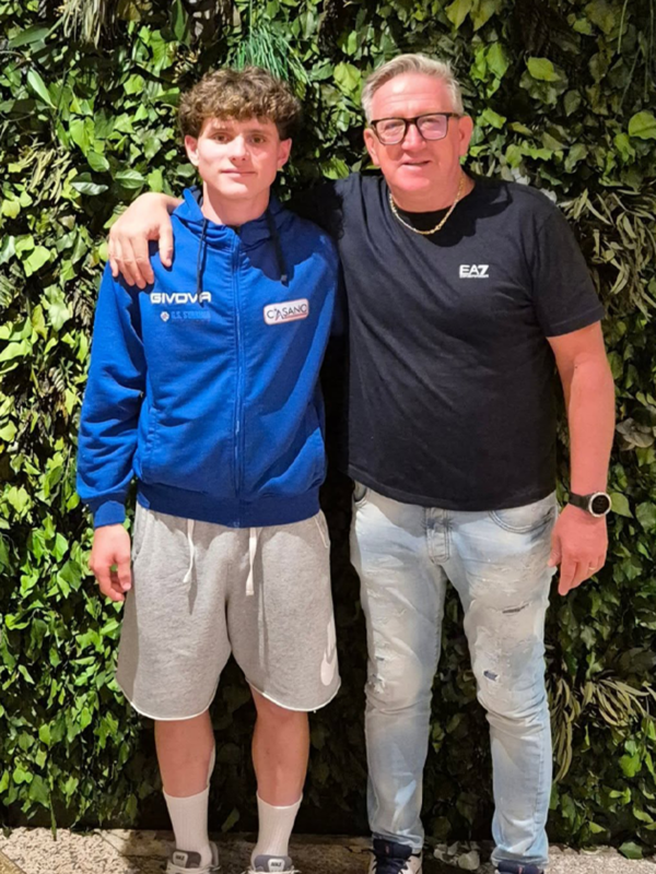 A destra Giuseppe Di Fresco e al suo fianco Riccardo Del Cucina, Team Casano Stabbia 2025