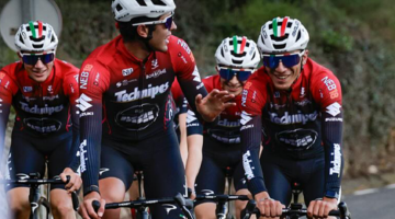 Technipes #InEmiliaRomagna 2025, Ivan Toselli (a destra), Salice, Pinarello (foto Instagram)