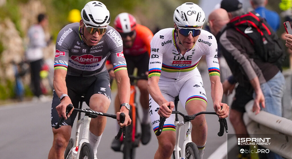 Milano-Sanremo 2025, Poggio, Tadej Pogacar, Mathieu Van der Poel, Filippo Ganna