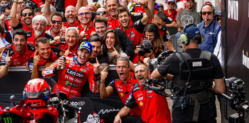 Ducati si è laureata campione del mondo in MotoGp con Marc Marquez