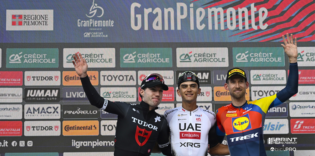 Marc Hirschi, Isaac Del Toro, Gran Piemonte 2025