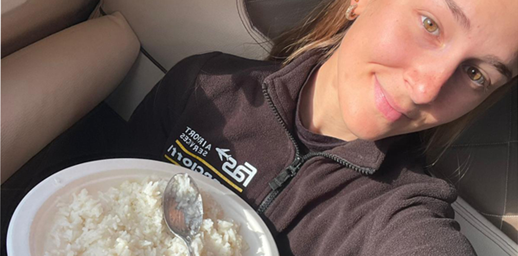 Lucia Bramati, FAS Airport Service- Guerciotti-Premac, riscaldamento riso, pasto pre gara