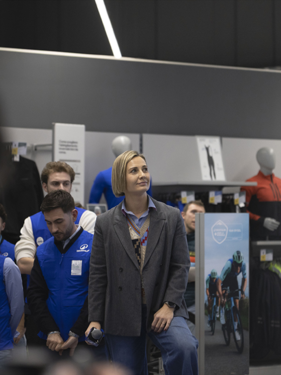 Inaugurazione Decathlon Como, Paola Santini, Marketing Santini Cycling