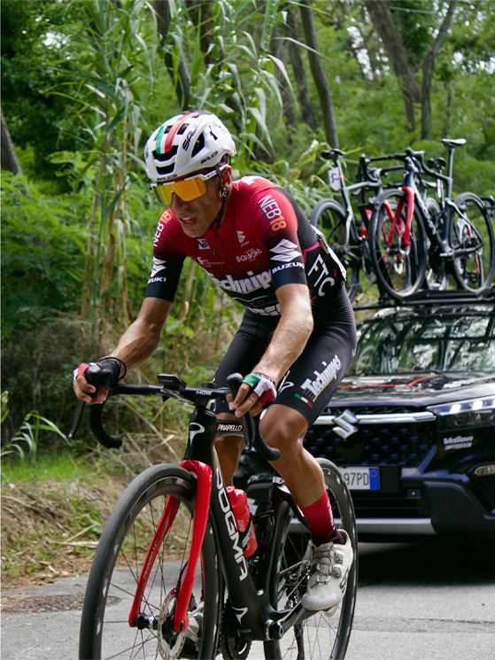 Technipes #InEmiliaRomagna 2025, Ivan Toselli, Salice, Pinarello (foto Instagram)