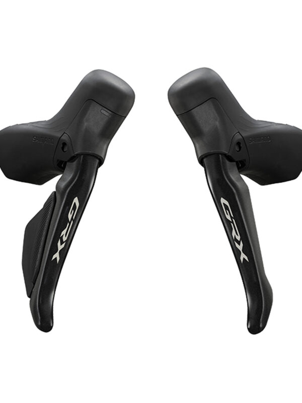 Shimano GRX gravel. A sinistra leva ST RX715R, a destra leva BL RST17L