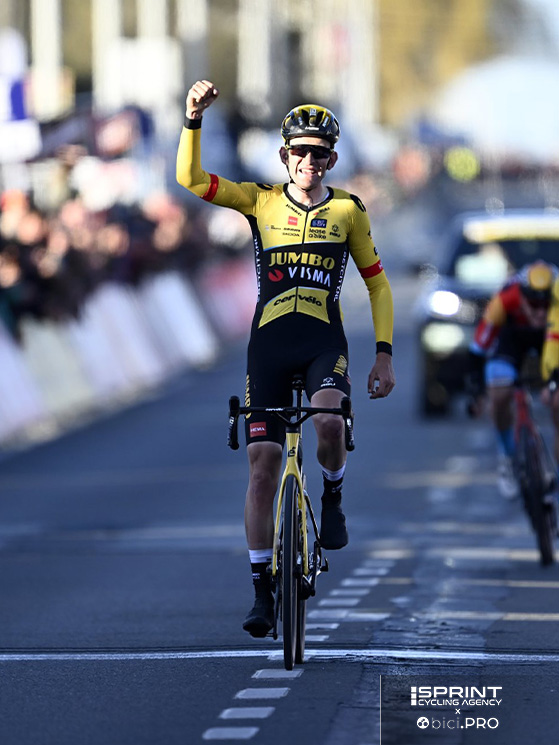 Il successo a Kuurne è il suo momento più alto nei 4 anni vissuti alla Visma-Lease a Bike