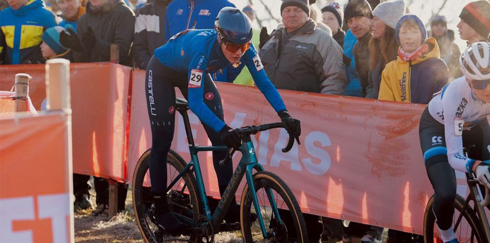 Per la Bianchi anche la Coppa del mondo è stata foriera di soddisfazioni: quarta a Koksijde (foto Facebook)