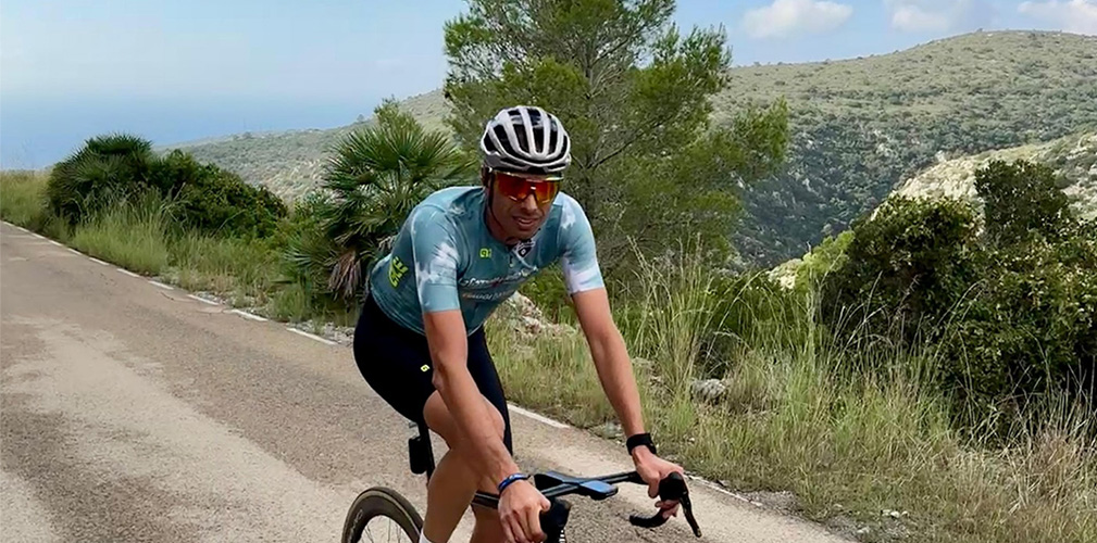 Alessandro Ballan, ex campione del mondo, oggi commentatore Tv per Rai Sport