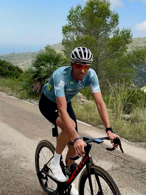 Alessandro Ballan, ex campione del mondo, oggi commentatore Tv per Rai Sport