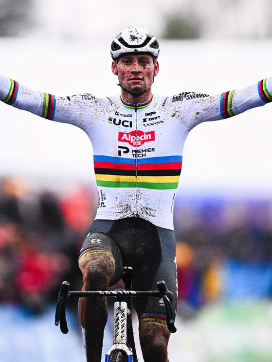 Mathieu Van der Poel ha nel mirino le Classiche Monumento, ma pare avere meno supporto dal team (foto Facebook)