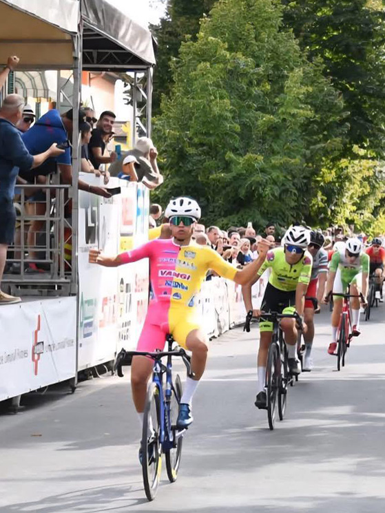 Lo scorso anno fra gli allievi Dell'Olio è stato il terzo italiano per numero di vittorie, ben 9 condite da 4 podi (foto Facebook)