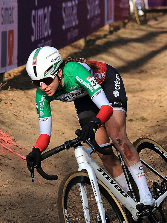Dopo i problemi di asma e le cadute, Sara Casasola confida nin una giornata finalmente positiva (foto Buyssens)