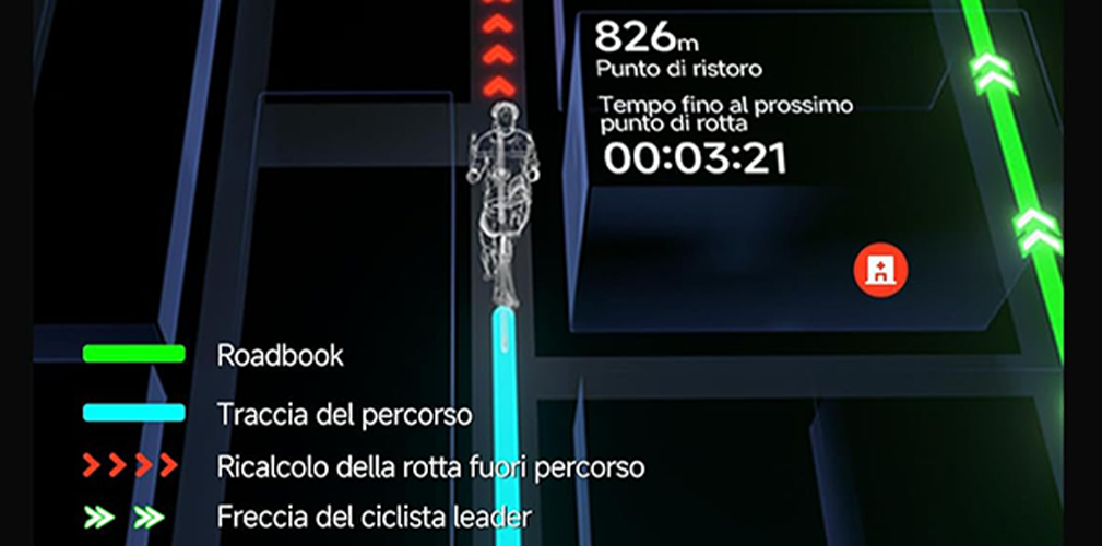 BiNavi Air ciclocomputer di iGPSPORT