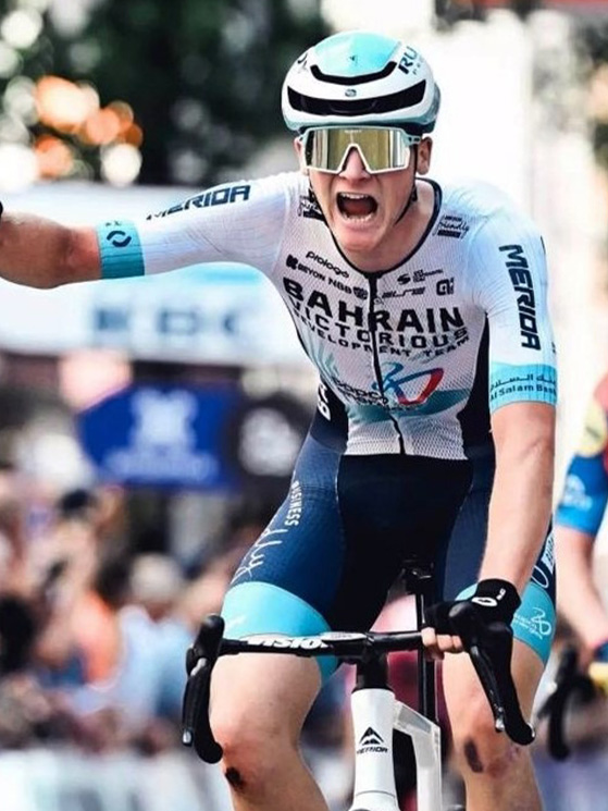 Alessandro Borgo, ultimo vincitore della Gand-Wevelgem U23. La Bahrain Victorious conta molto su di lui (foto Facebook)