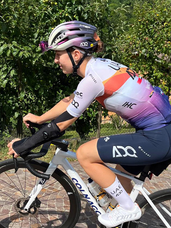 La Pellegrini ha militato per 3 anni nel devo team della UAE, facendo molte esperienze