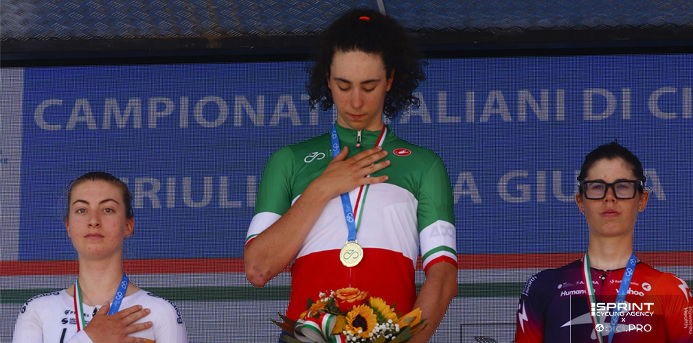 Per la Pellegrini una delle gioie del 2025 è stata la piazza d'onore ai tricolori U23 a cronometro, dietro la Venturelli