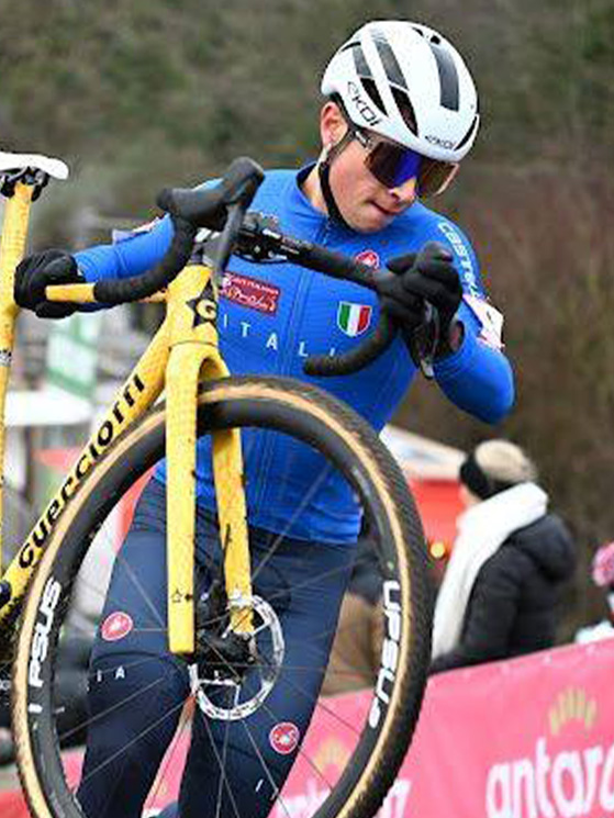 Francesco Dall'Olio intanto cresce all'ombra dei più grandi. A Dendermonde ha chiuso 6° (foto Facebook)