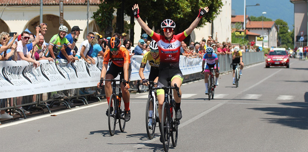 Rapporti vince davanti a Delle Fontane nel vicentino. Per Bastianelli entrambe nel 2026 possono raccogliere tanto (foto italiaciclismo.net)