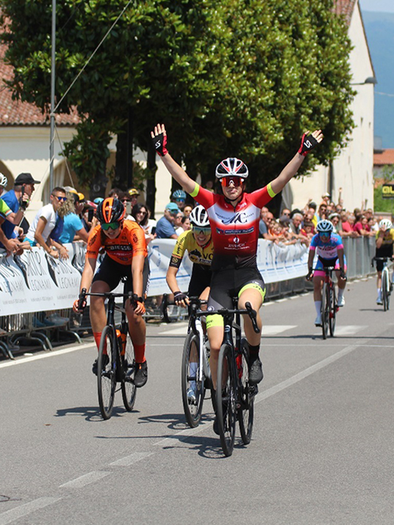 Rapporti vince davanti a Delle Fontane nel vicentino. Per Bastianelli entrambe nel 2026 possono raccogliere tanto (foto italiaciclismo.net)