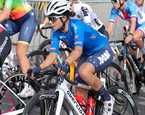 Matilde Rossignoli è considerata la "capitana" delle junior secondo anno. Nel 2025 ha corso l'europeo (foto Frantz Piva)