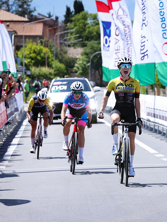 La perla su strada del 2025 di Sanarini è arrivata a maggio nelle Marche, poi un incidente le ha condizionato la stagione (foto Frantz Piva)