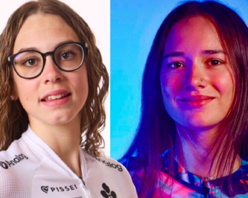 Giada Silo della UAE Development Team e Erja Giulia Bianchi della Canyon//Sram zondacrypto Generation