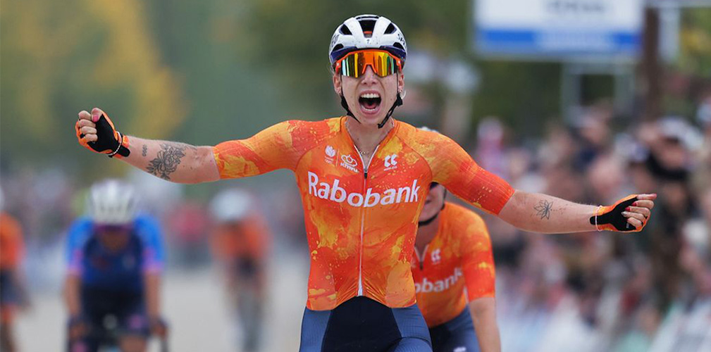 La Wiebes aveva chiuso il 2025 con il trionfo ai mondiali gravel di Maastricht (foto Whitehead/SWpix)