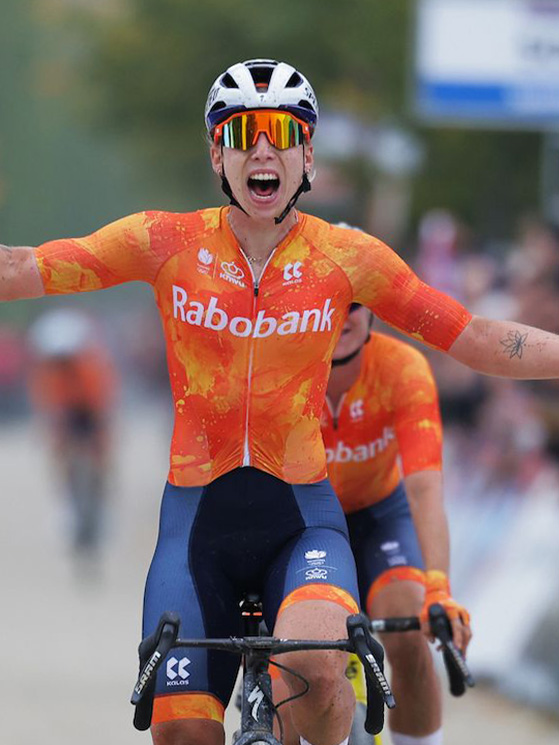 La Wiebes aveva chiuso il 2025 con il trionfo ai mondiali gravel di Maastricht (foto Whitehead/SWpix)